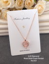 2 AD Diamond Designer Chain Pendant Set Wholesale Shop In Surat

